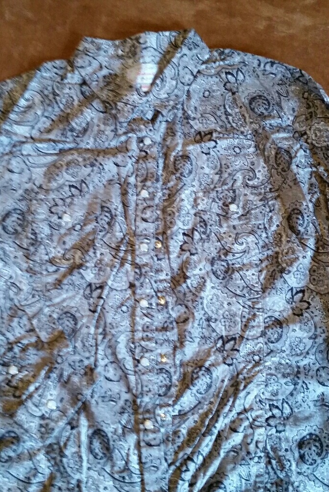 Ladies western style button down shirt